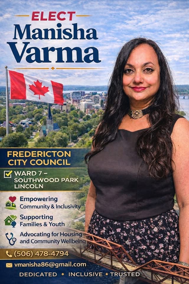 Manisha Varma — candidate for Fredericton City Council Ward 7